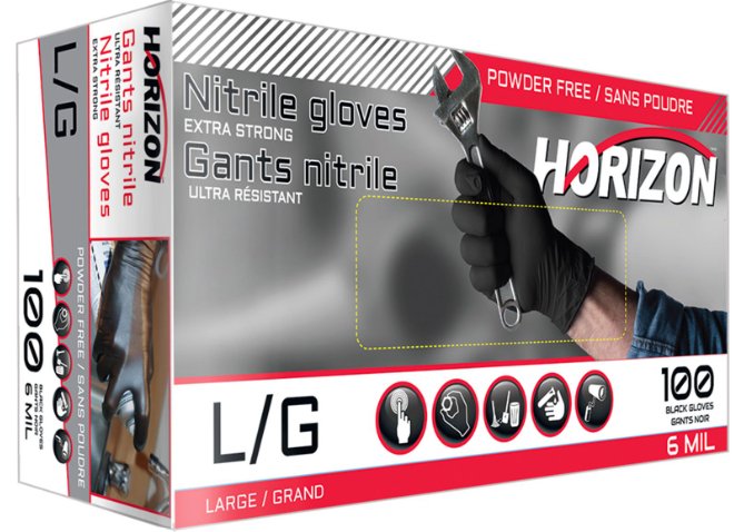 6 mil Nitrile Disposable Gloves 100/BOX - Glove Master