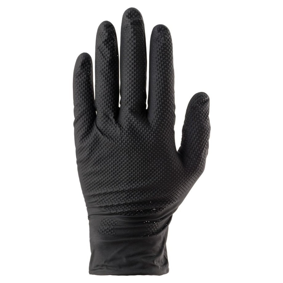 8 mil Nitrile  Gloves 50/BOX - Glove Master black/back side